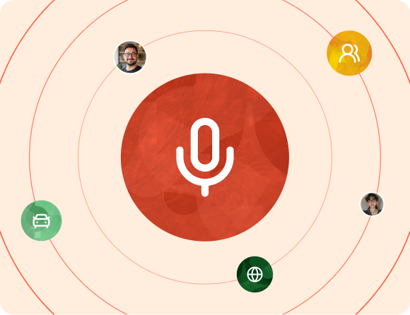 Estudio de podcast de 123Seguro con micrófonos y equipo de audio